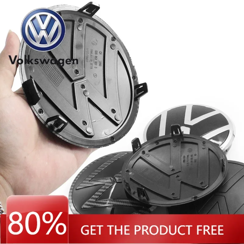 

For VOLKSWAGEN 1Pcs 139mm 110mm 5H0 853 601D Car Logo Emblem Hood Front And Rear Tail Mark Rear Badge Accessories For Volkswagen