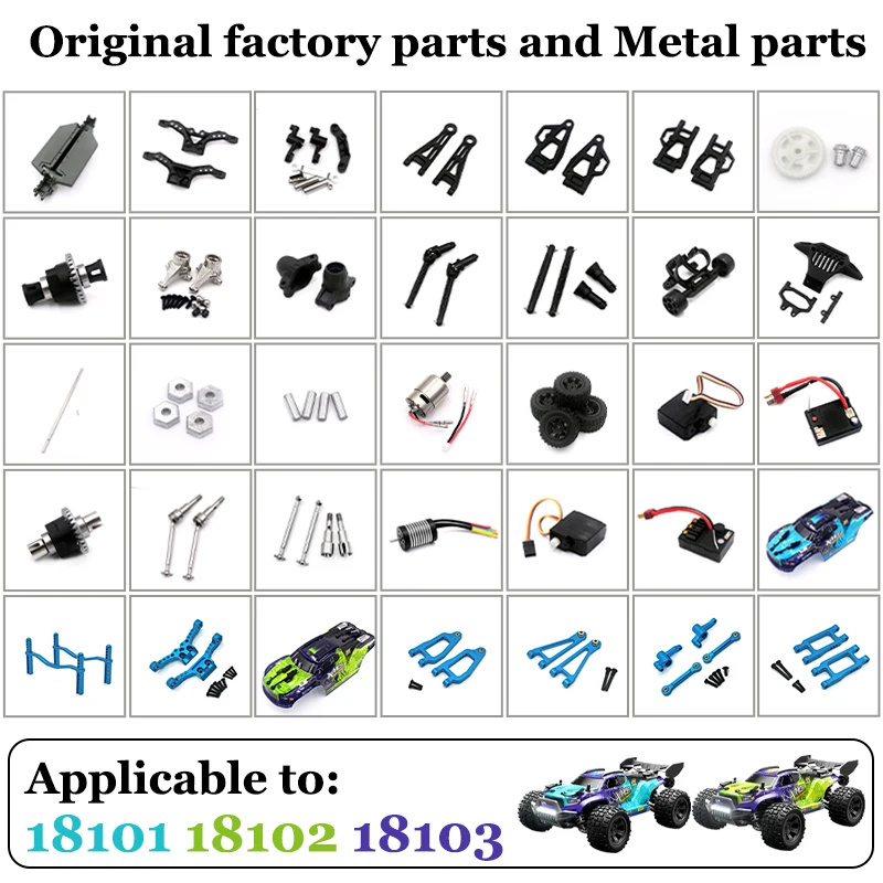 SCY 1/18 4WD 18101 PRO 18102 SG118 PRO MAX  ESC Car Shell Steering Cup Drive Shaft Swing Arm Differential Gearbox RC Spare Parts