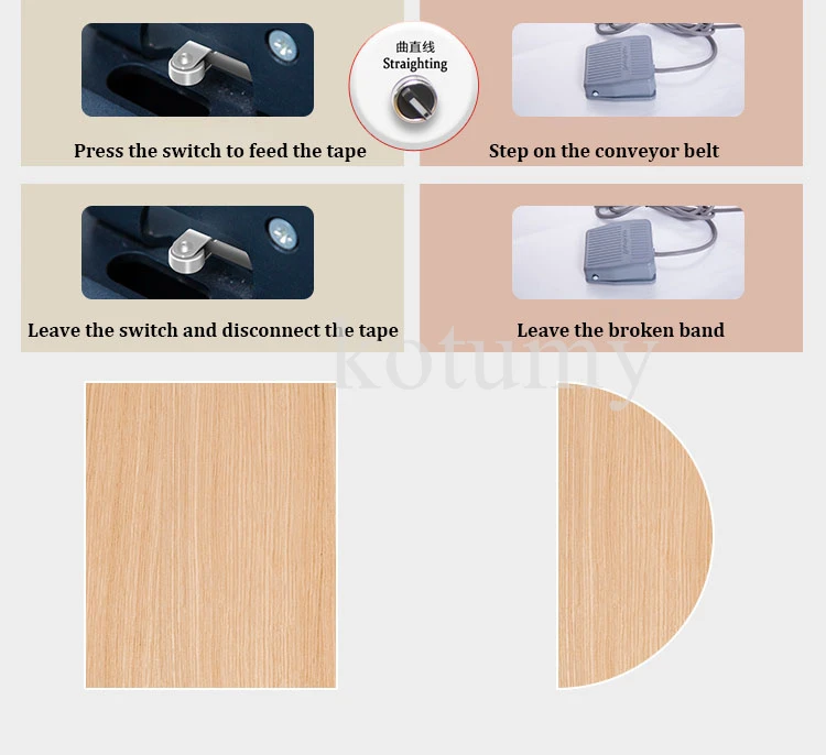 Edge Banding Machine Two-sided Gluing Edge Bander Pvc Edge Banding Machine Woodworking Tool