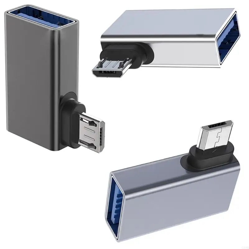 

G99B Two Port USB A to MicroUSB OTG Adapters Aluminum Alloy For Mobile Devices Charging And Peripherals Connectivitys