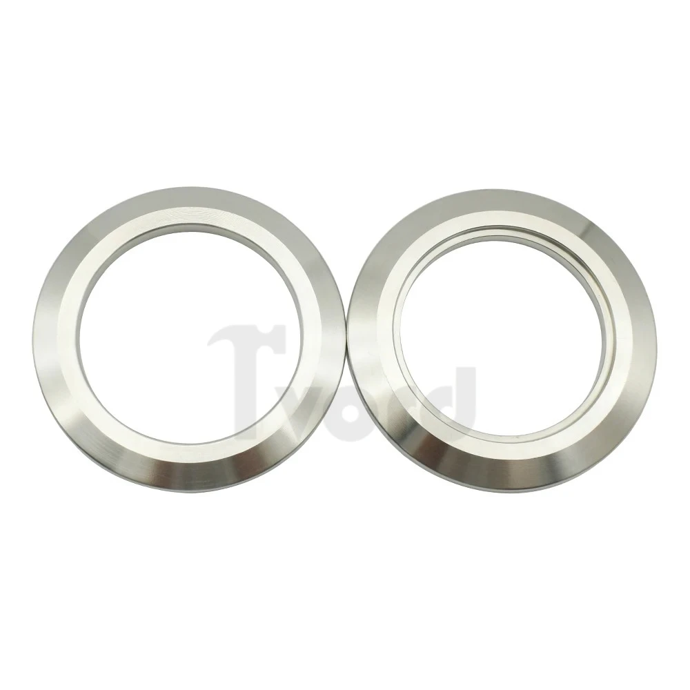 19mm-108mm Three Clip Open End Cap With Groove Center Hole Sanitary Quick Opening Blind Plate 304 Stainless Steel Pipe Fittings
