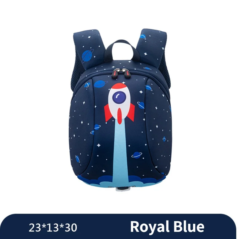 Children Anti Lost Cartoon Rocket Small Backpacks with Angel Wings 2022 New Girl Boy Cute Waterproof Kindergarten Schoolbags Hot