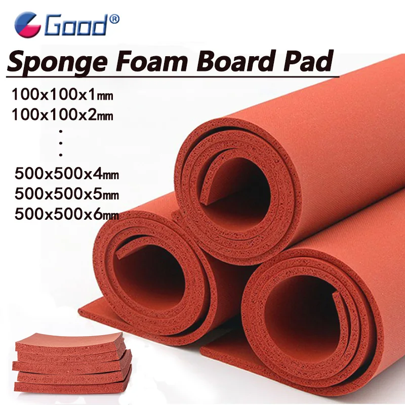 Red Silicone Soft Sponge Foam Board Pad Pressing Mat Laminating machine high temperature resistant Heat Transfer Press Pad Sheet