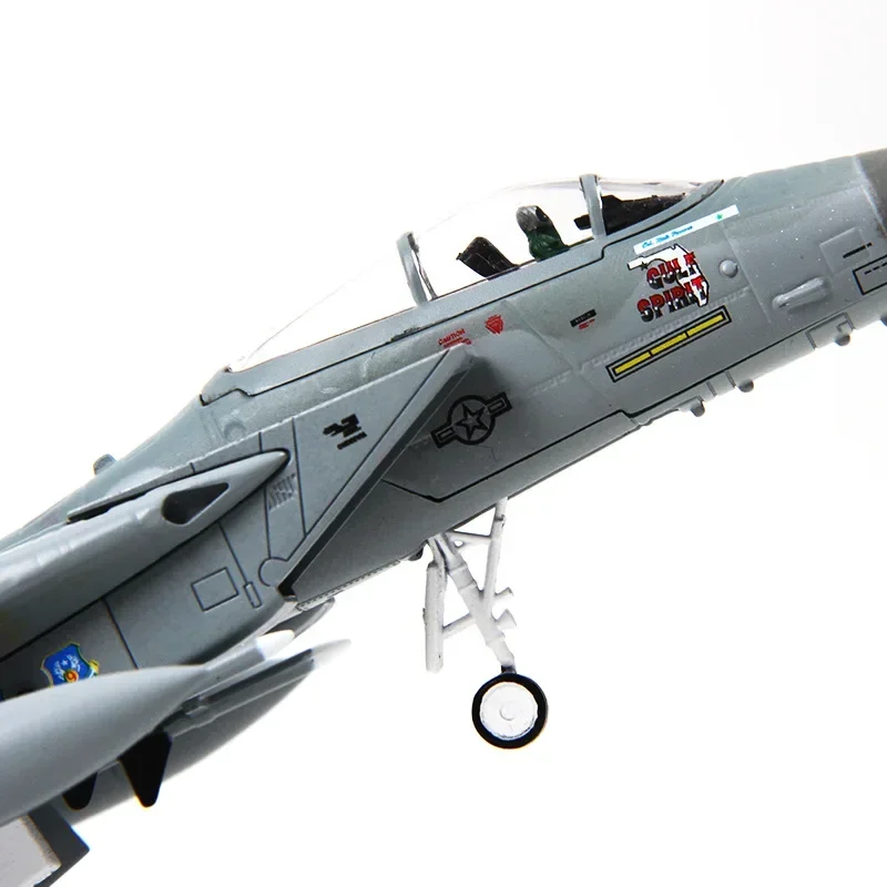 Scala 1/100 U.S Air Force F-14 F-15 modello di combattente giocattoli aereo in metallo modello di aereo militare modello di collezione di appassionati di militari