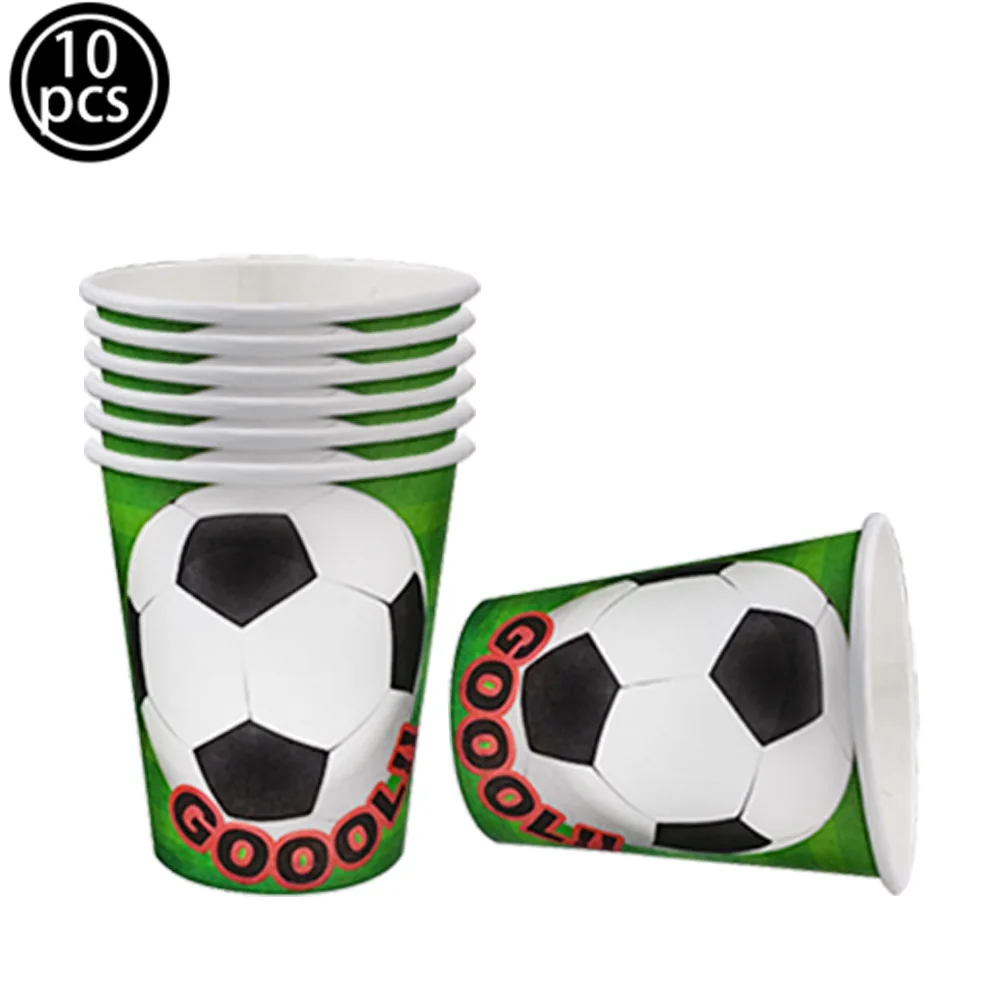 Soccer Theme Disposable Tableware Football Sport Boy Birthday Party Supplies Baby Shower Soccer Fans Birthday Balloon Decortions