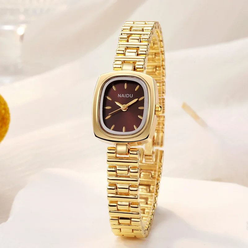 Luxury Gift Gold Watch for Women Stainless Steel Strap Quartz Wristwatches Fashion Brand Hot Sale Ladies Watches Dropshipping