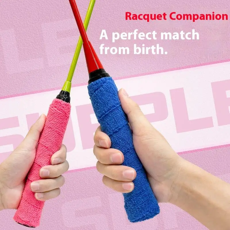 1/3 قطعة منشفة الغراء قبضة مضرب تنس الريشة Overgrips الشريط مضرب قبضة قبضة عدم الانزلاق الشريط الفرقة عرق الريشة