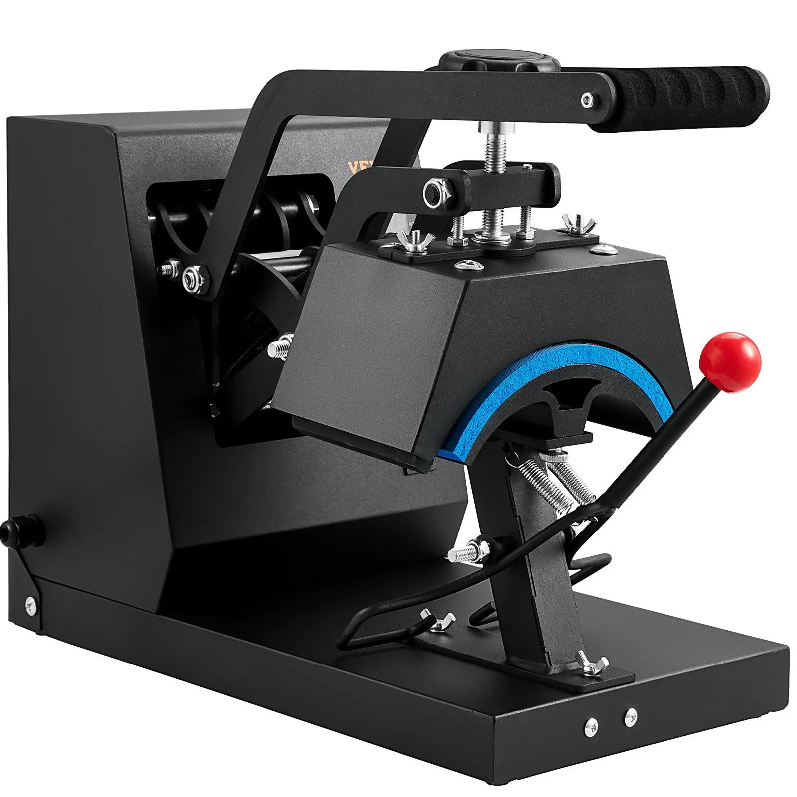 Máquina de prensado en caliente para sombreros 4 en 1 con 4 placas calefactoras curvas, temporizador Digital LCD, Control de temperatura para transferencia por sublimación de tapa