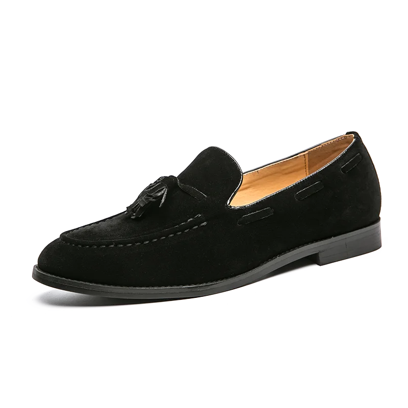 Primavera novos sapatos de couro de camurça masculina sola de massagem anti deslizamento parque sapatos de caminhada ao ar livre sapatos de condução masculinos versáteis