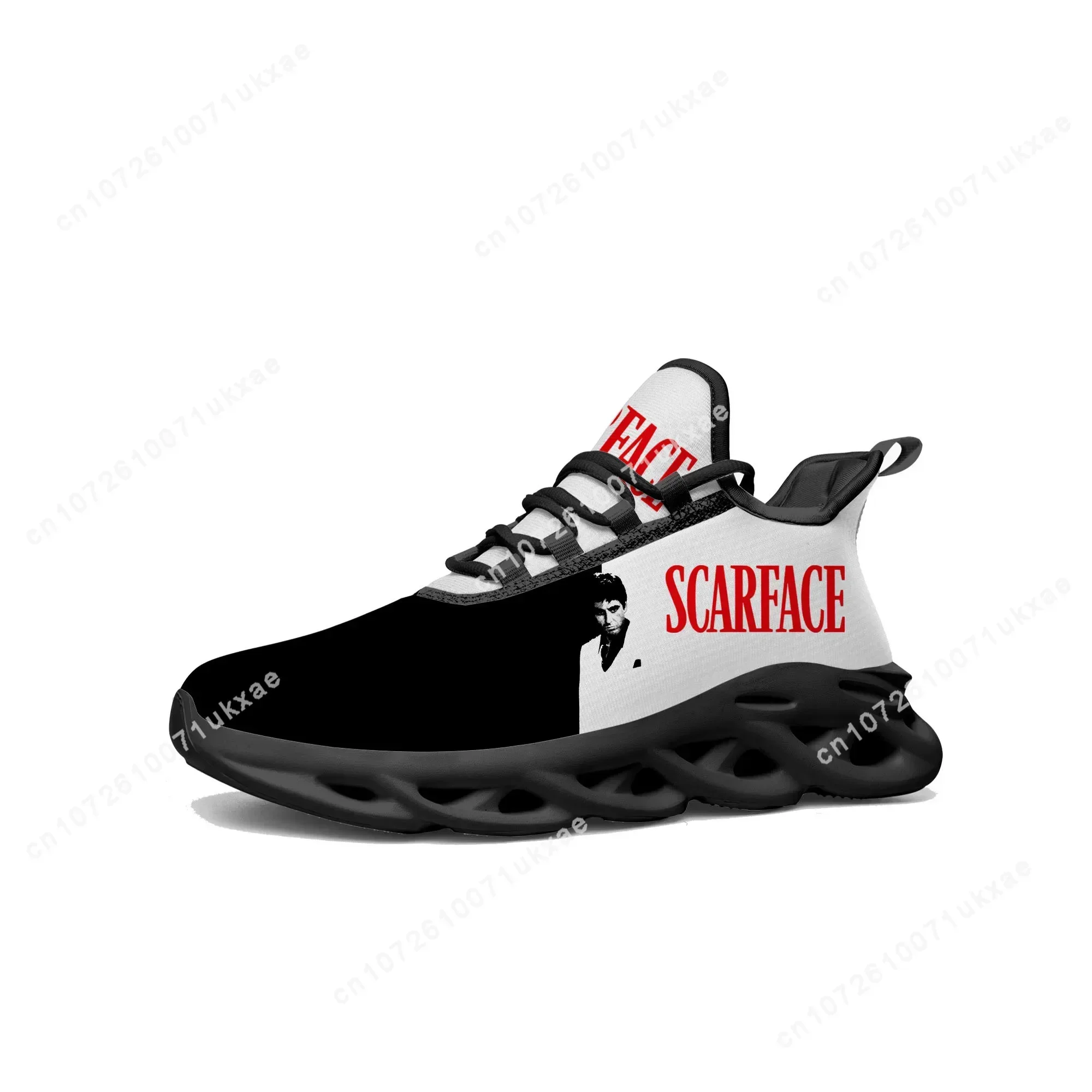 Scarface Flats Sneakers Mens Womens Sports Running Shoes High Quality Al Pacino Sneaker Lace Up Mesh Footwear custom made Shoe