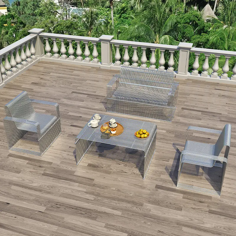 

&Stainless Steel Coffee Table Chairs-Movable Multi-Purpose Modern Minimalist Design Living Room Furniture for Milk Tea Coffee