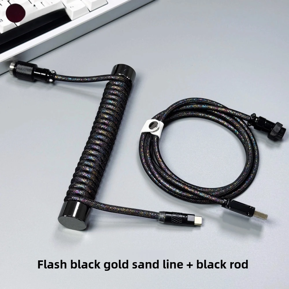 

59-дюймовый/1,5-метровый авиаторный кабель USB A к TYPE-C с поддержкой частоты возврата 8K USB-A Type-C для магнитного переключателя, механическая клавиатура, комплект «сделай сам»