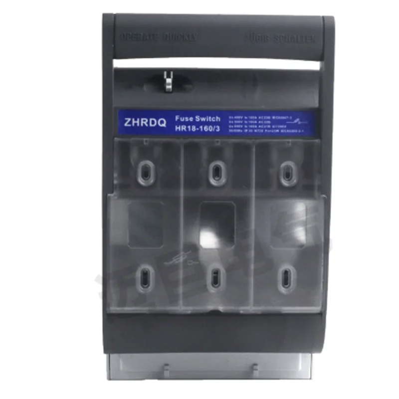 HR18 160A RT16-00/NT00 3P Fuse Three Pole Phase Copper  Knife Switch NH Fuse Switch Isolation Switch for Electrical Safety