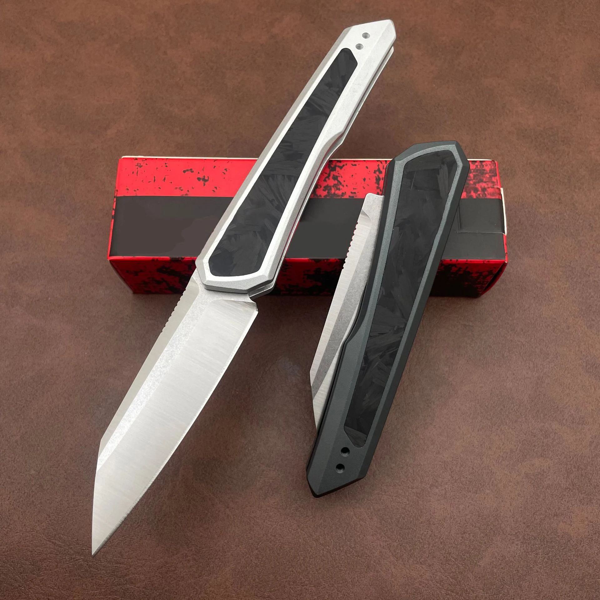 

2Models 7050 Launch 20 Folding Knife 3" CPM-MagnaCut Two-Tone Blade, Anodized Aluminum Handles