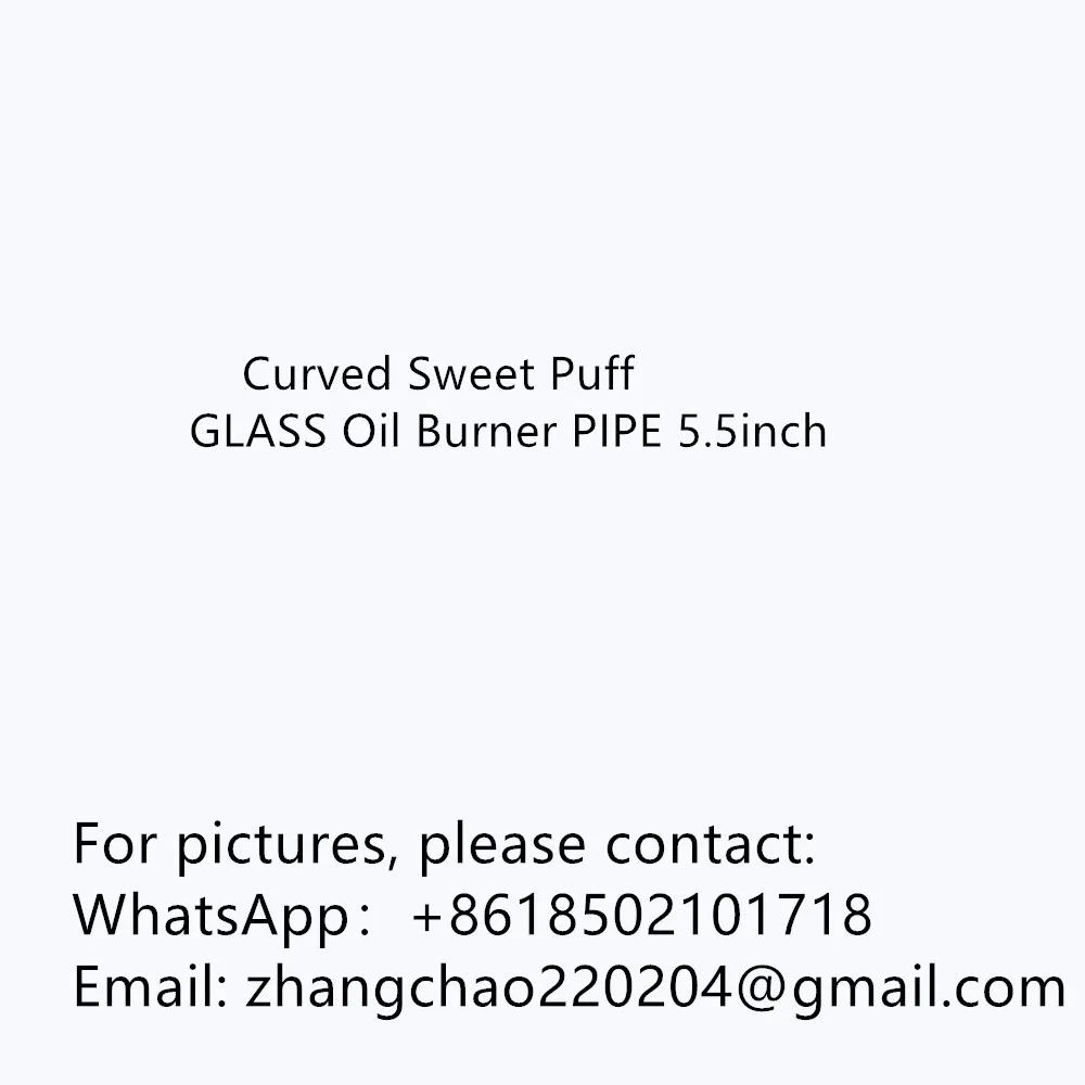 Tubo per bruciatore a nafta curvo Sweet Puff da 5,5 pollici 10/20/30/60/90 pezzi