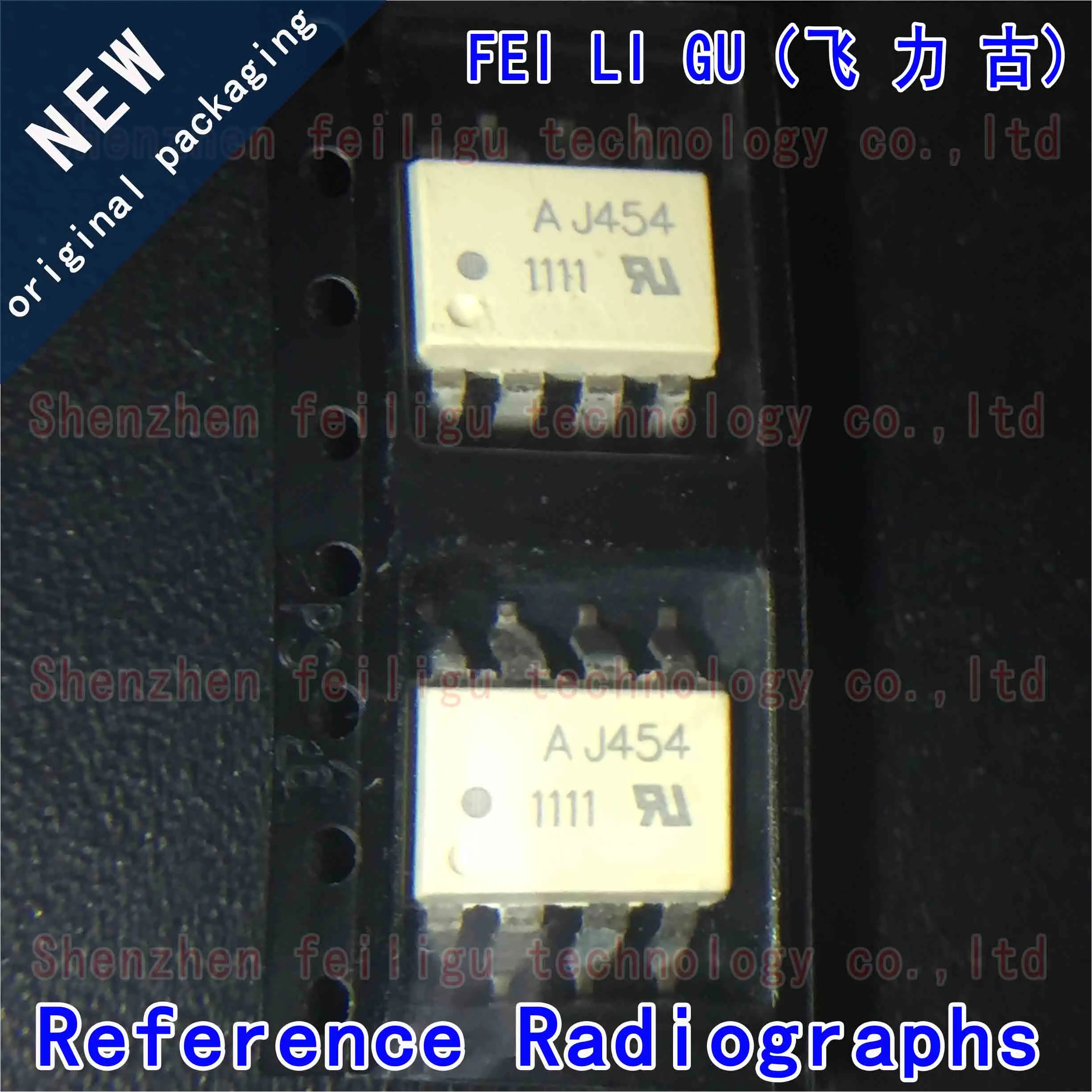 1~30PCS 100% New original HCPL-J454-500E HCPL-J454 silkscreen:AJ454 package:SOP8 transistor output 3750Vrm optocoupler