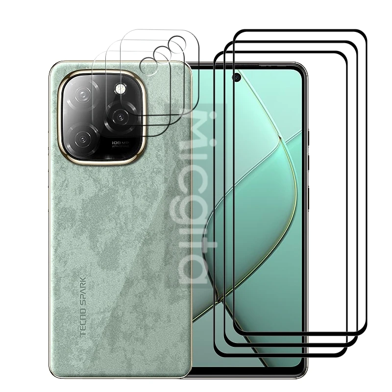 Full Glue Screen Protector For Tecno Spark 20 Pro 5G Glass 6.78\