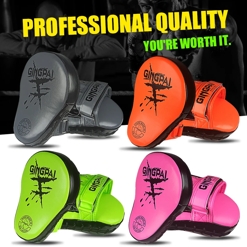 1Piece Boxing Pads for Men, Women,& Kids,PU Leather Focus Mitts for Martial Arts, Boxing Training,Curved Punch Mitts for Karate