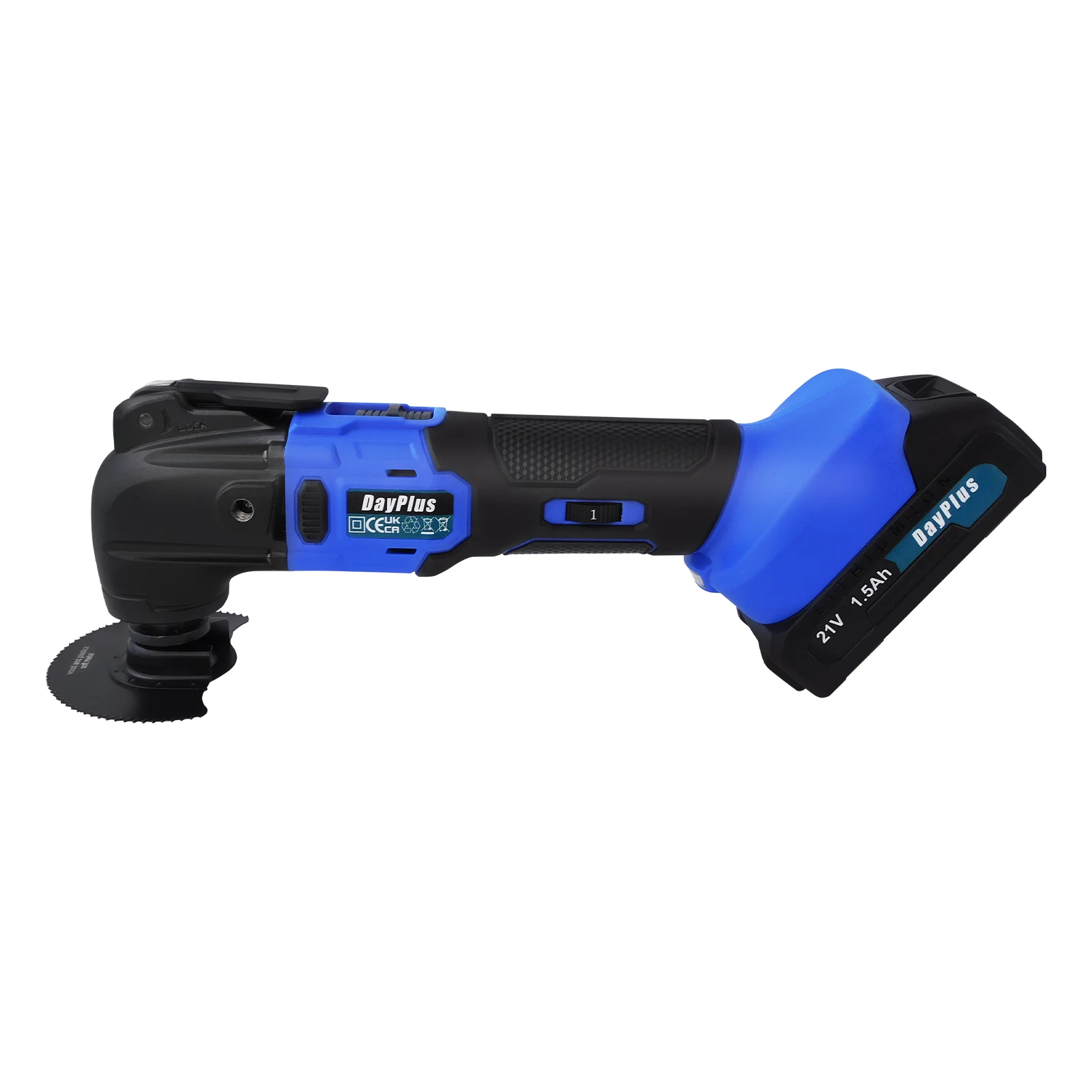 Cordless Oscillating Multi-tool 170W, Electric Oscillating Tool with 21V 1.5AH Battery, Oscillating Angle:4°, 6 Variable Speed