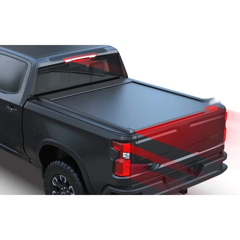 High Quality Electric Roller Shutter Tonneau Cover With LED Lights Fit For Ranger 2023+ Pickup Truck Bed