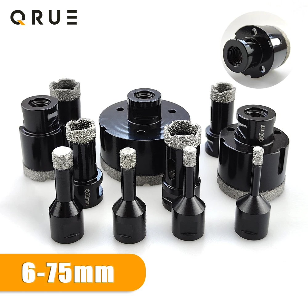 

1 Pcs M14 Thread Diamond Dry Vacuum Brazed Drilling Core Bits Set porcelain tiles crowns Drill Granite Marble Hole Saw Tools