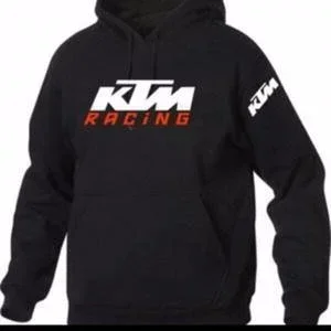 Men’s KTM Racing Motorcycle Hoodie Logo Graphic Print Oversized Loose Fit Streetwear Pullover Spring Autumn