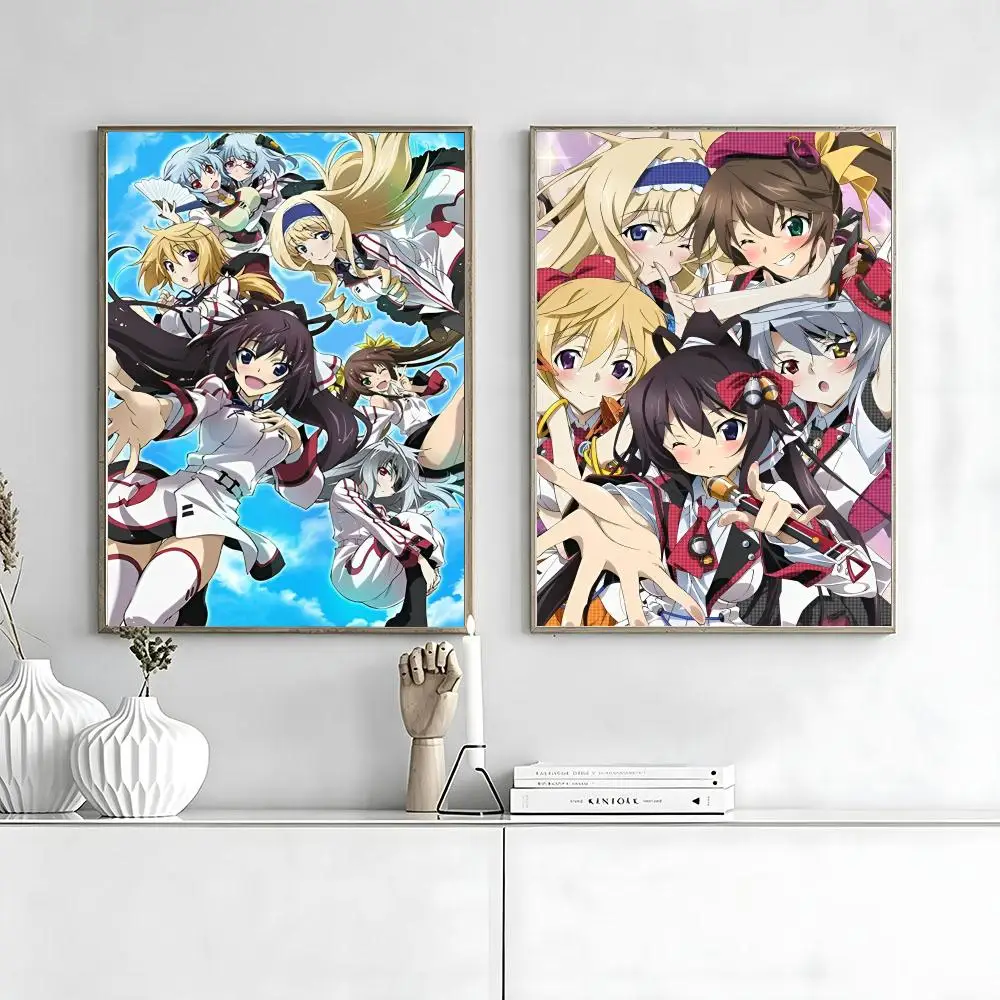 Mecha Harem School Anime Infinite S-Stratos Painting Calligraphy Movie Posters And Prints Canvas Wall Art For Living Room Home D