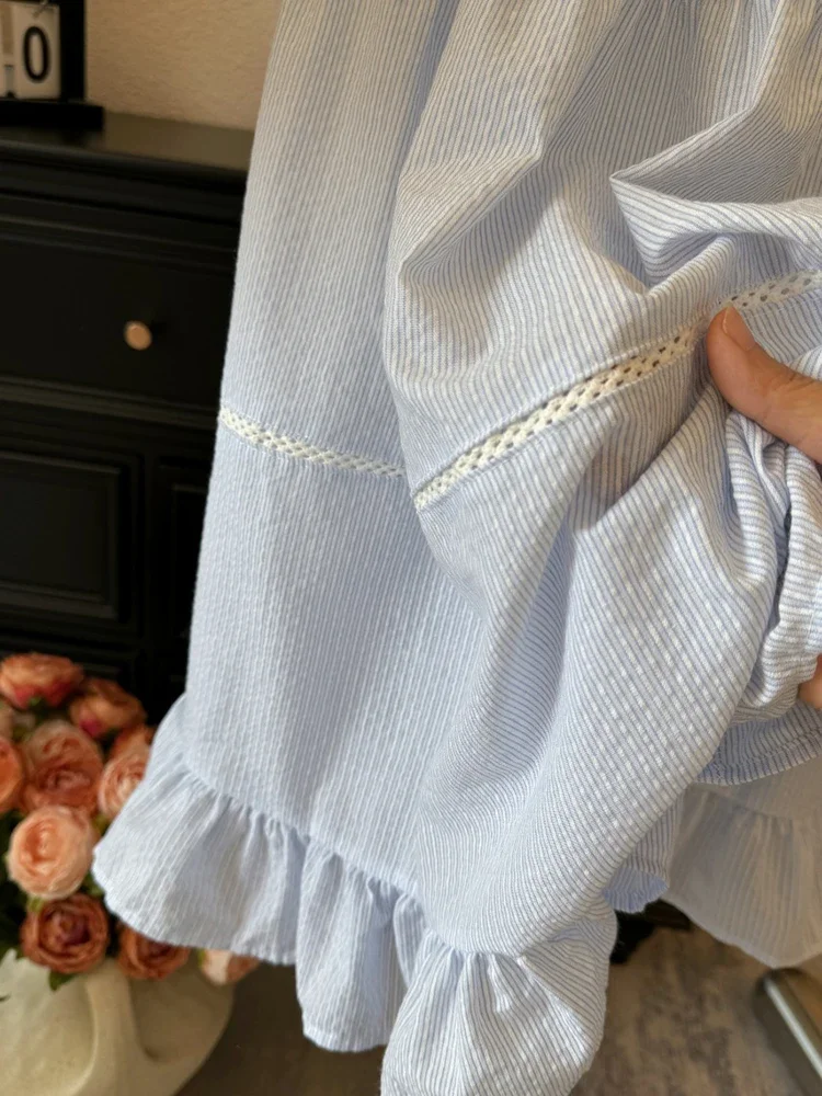 Korean Sweet Cake Skirt Casual Versatile A-line Half length Skirt Summer New Fashion High Waisted Patchwork Skirt