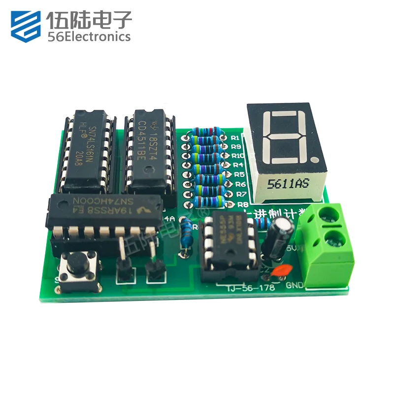 Electronic Components Decimal Counter DIY Welding Kit Training Electronic Skill  Practice for School