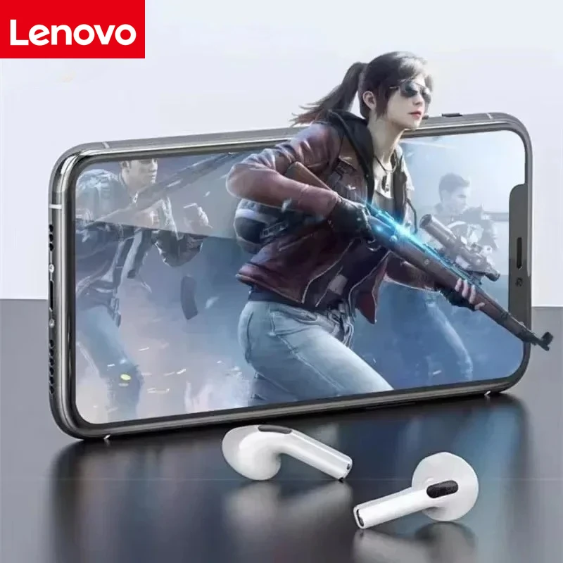 سماعات أذن Lenovo True اللاسلكية Bluetooth 9D سماعات أذن ستيريو لاسلكية داخل الأذن هاي فاي متوافقة مع أنظمة iOS وAndroid