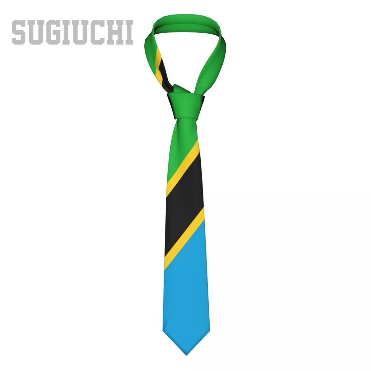 Tanzania Flag Emblem Men Women Neck Ties Casual Plaid Tie Suits Slim Wedding Party Business Necktie Gravatas