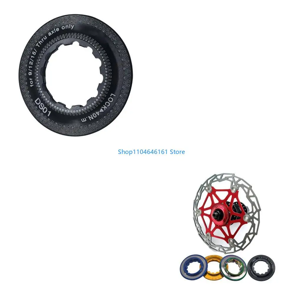 سبائك الألومنيوم Centerlock قرص القفل غطاء القفل غطاء قفل قرص الدراجة المتانة أداة لركوب الدراجات لسلامة ركوب الدراجات #1
