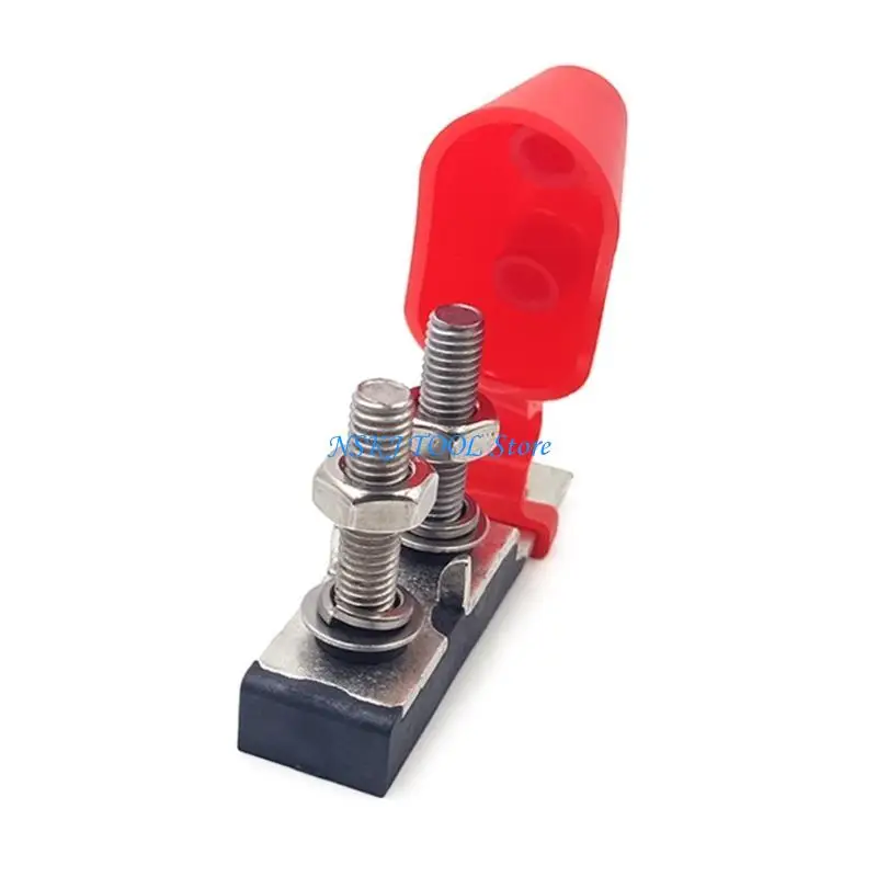 

L8RC Two Terminals Fuses Block 30-300AMP Marine Rating Battery Fuses Holder Replacement