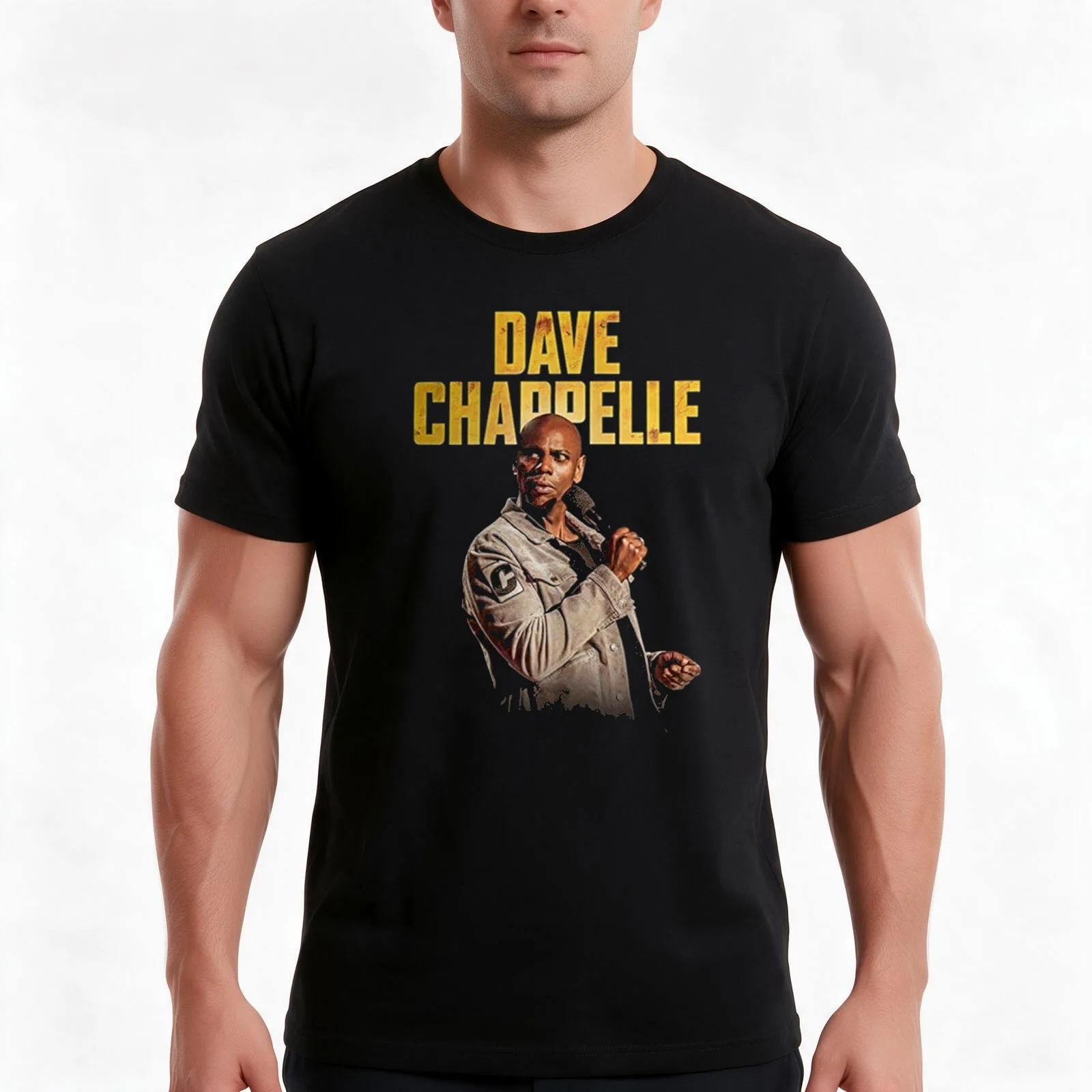 Dave Chappelle T-Shirt Summer Casual Cotton Tee Oversized Streetwear Tops Vintage Graphic Print Loose Fit Short Sleeve