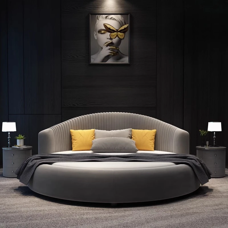 

American Fashionable Bed Luxury Princess European Kid Cheap Bed Aesthetics Minimalist American Wood Cama Casal Home Furniture