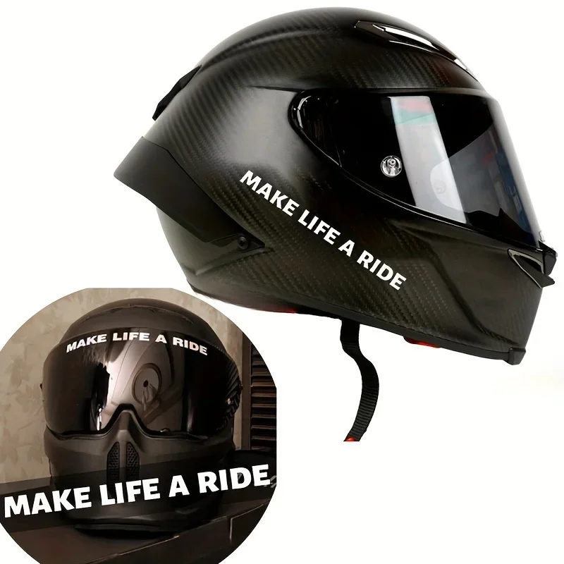 

Make Life A Ride Motorcycle Sticker Helmet Fuel Tank Windshield,Car for Yamaha Kawasaki Ktm Honda Harley Decal Accessories