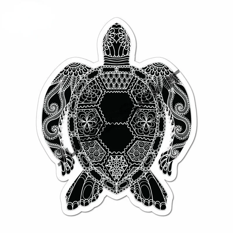 Mandala Flowers Decal Creative Car Sticker Yoga Mandala Sticker Accessories for The Car Accesssories Pickup Camper Laptop view 3