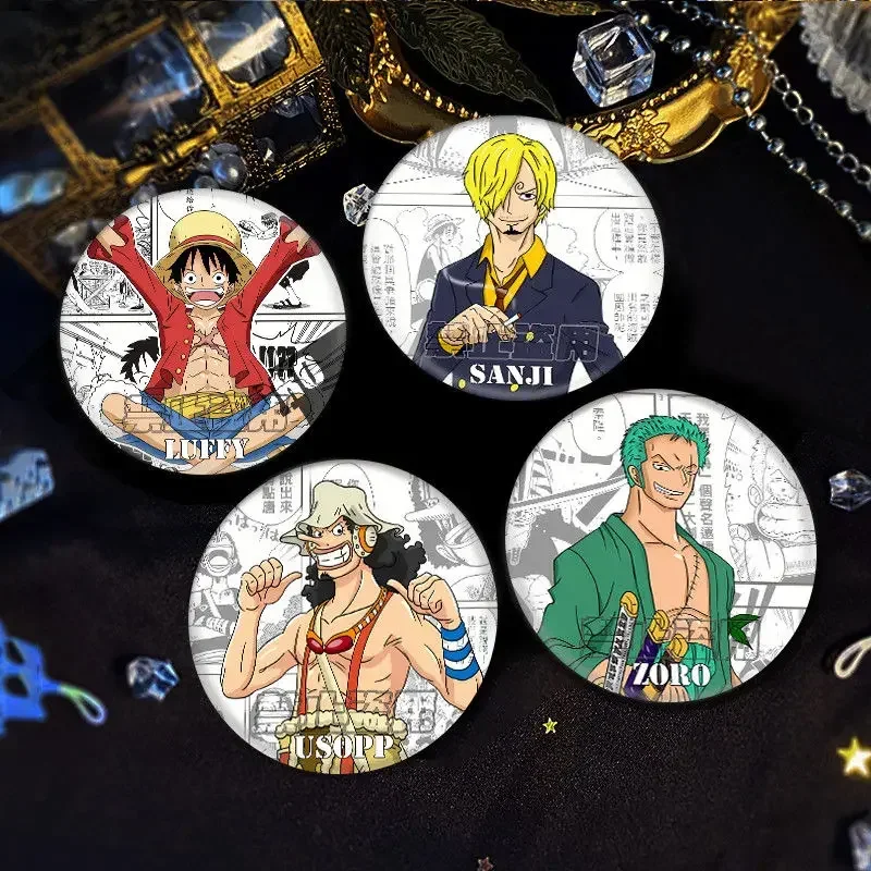 

Anime Roronoa Zoro Monkey·D·Luffy Cosplay Cartoon Badge Brooch Ambitus Itabag Accessories School Bag Decor Toys Birthday Gift