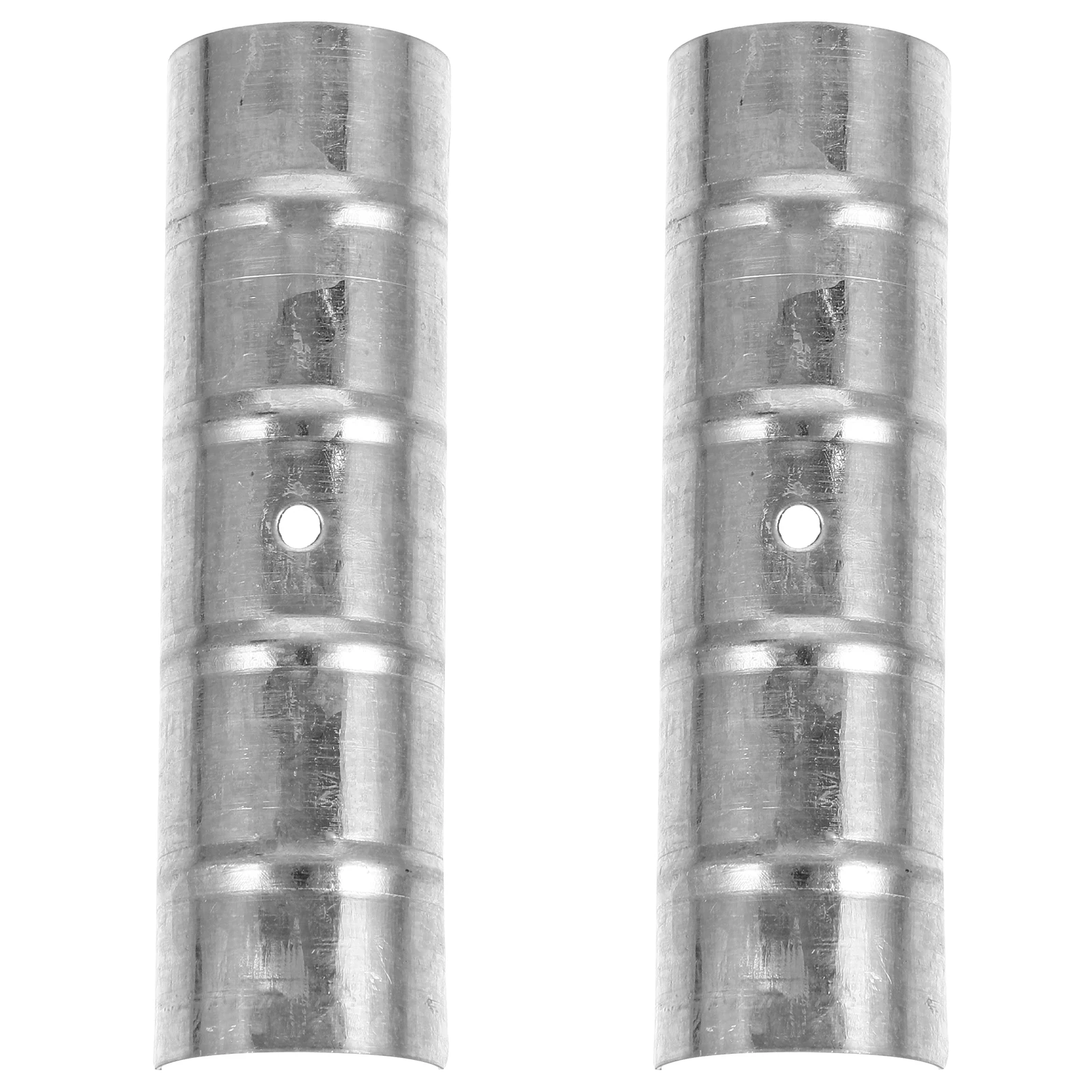 

2pcs Metal Curtain Rod Joints Connector Roman Pole Home Office Replacement Accessories End Joint Sturdy Practical Window