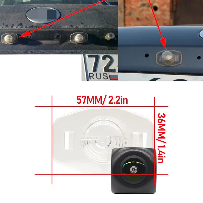 AHD 1280×720P Fisheye For Toyota ist Urban Cruiser For Scion Urban Cruiser xA xD Car Reverse Backup Rear View Camera
