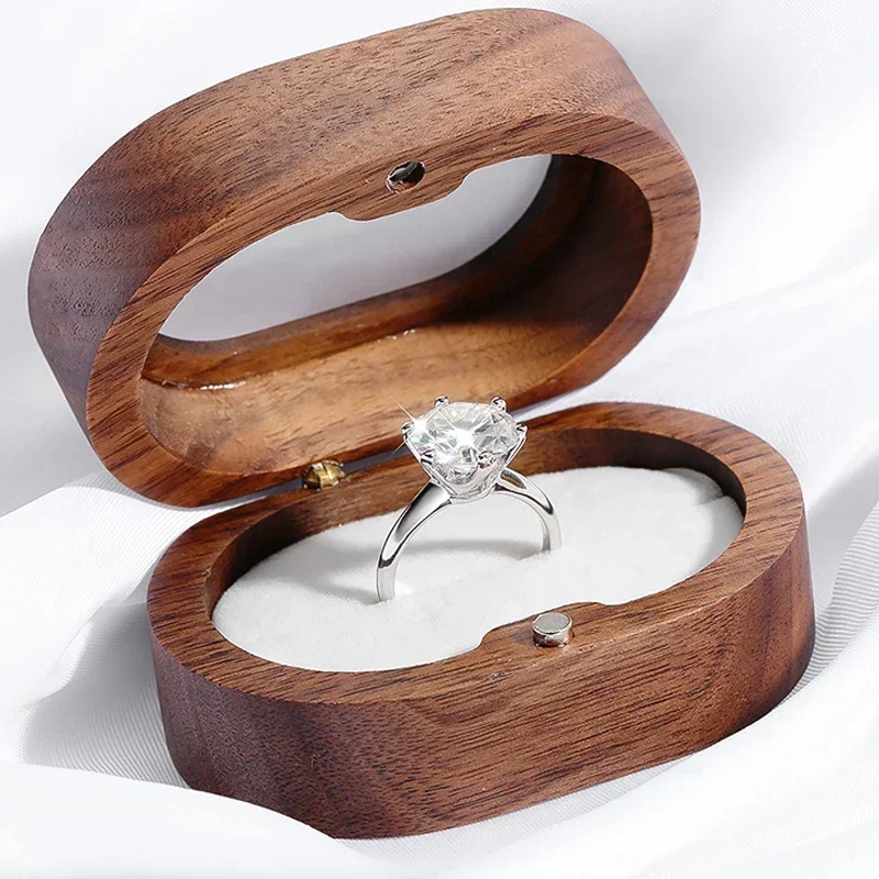 5CT D اللون VVS1 مويسانيتي الدائري للنساء S925 الفضة الروديوم مطلي الماس الزفاف الفرقة الكلاسيكية خاتم سوليتير