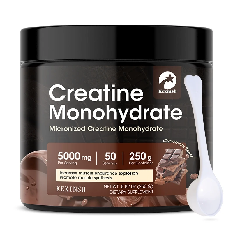 

kexinsh Creatine Monohydrate Powder Cell-Tech Creatine Post Workout Recovery Drink Muscle Builder Chocolate Flavor