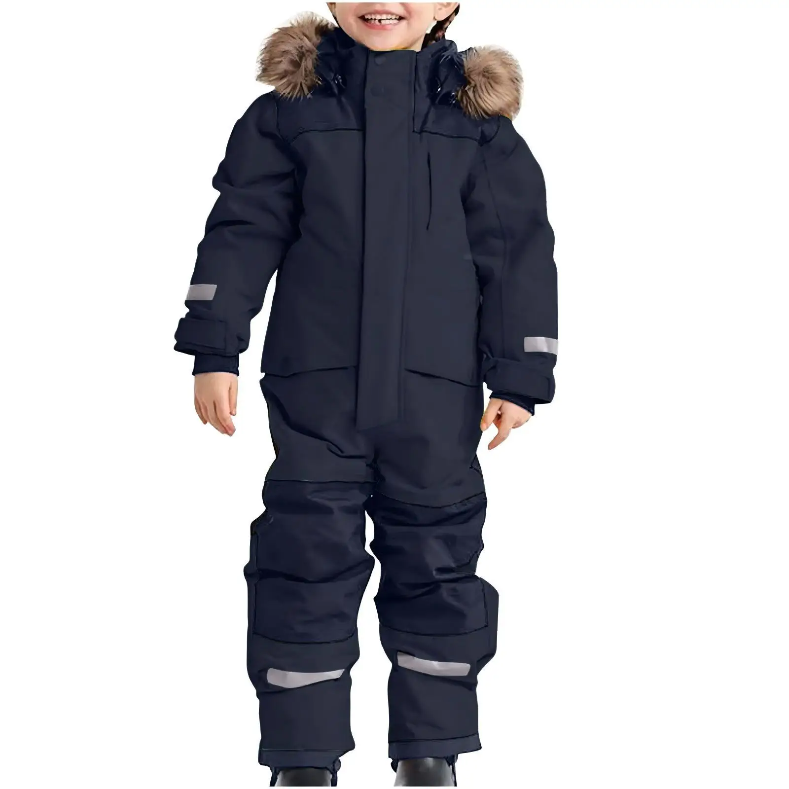 Neuer Winter-Outdoor-Kinder-Skianzug, Kälte- und winddicht, verdickter warmer leuchtender Skianzug für Männer und Frauen. – Detail 15