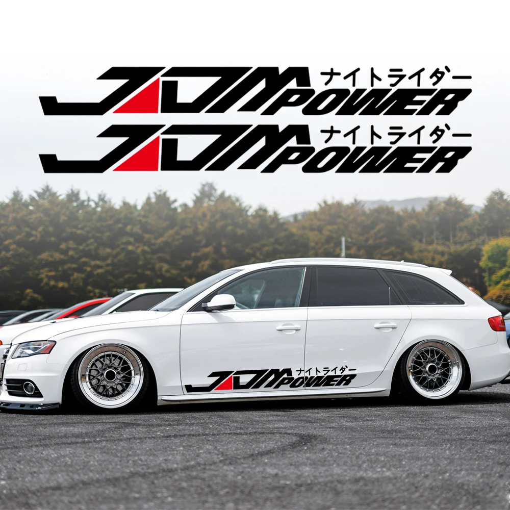 JDM Power Car Sticker Waterproof Decal Vinyl For BMW Skoda Audi Peugeot Volkswagen Ford Buick Honda Toyota Kia Nissan Accessorie