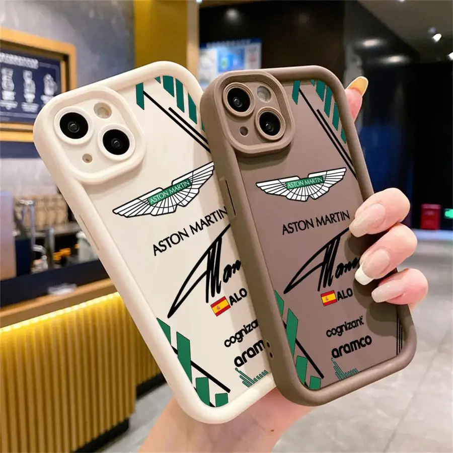 Aston Art Martin Logo Phone Case for Apple iPhone 13 Pro XS Max 12 Plus XR SE 7 8 11 Pro plus Matte