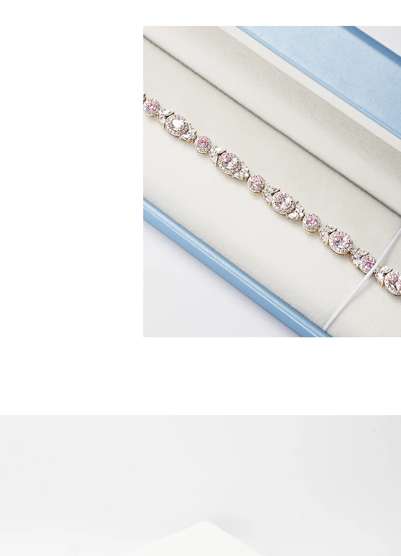 Oirlv Hellblaues Leder-Schmuckkästchen-Set Luxuriöse Ring-Halsketten-Ohrring-Geschenkverpackung Organizer für Einzelhandelsgeschäfte und Hochzeiten – Detail 4