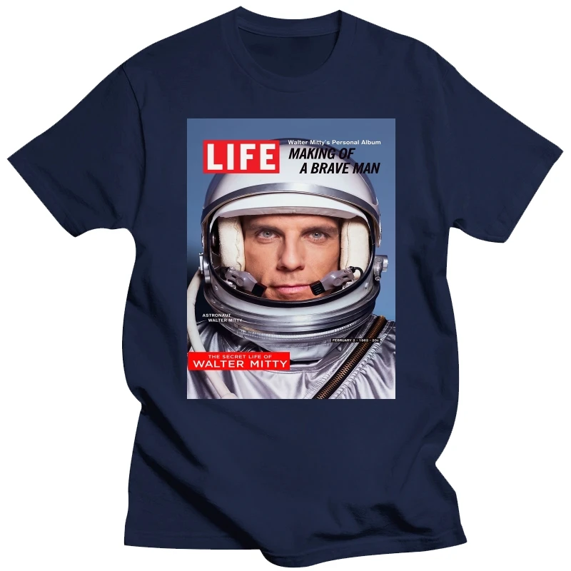 The Secret Life Of Walter Mitty T Shirt 100% Pure Cotton The Secret Life Of Walter Mitty Walter Mitty Life Ben Stiller Movie