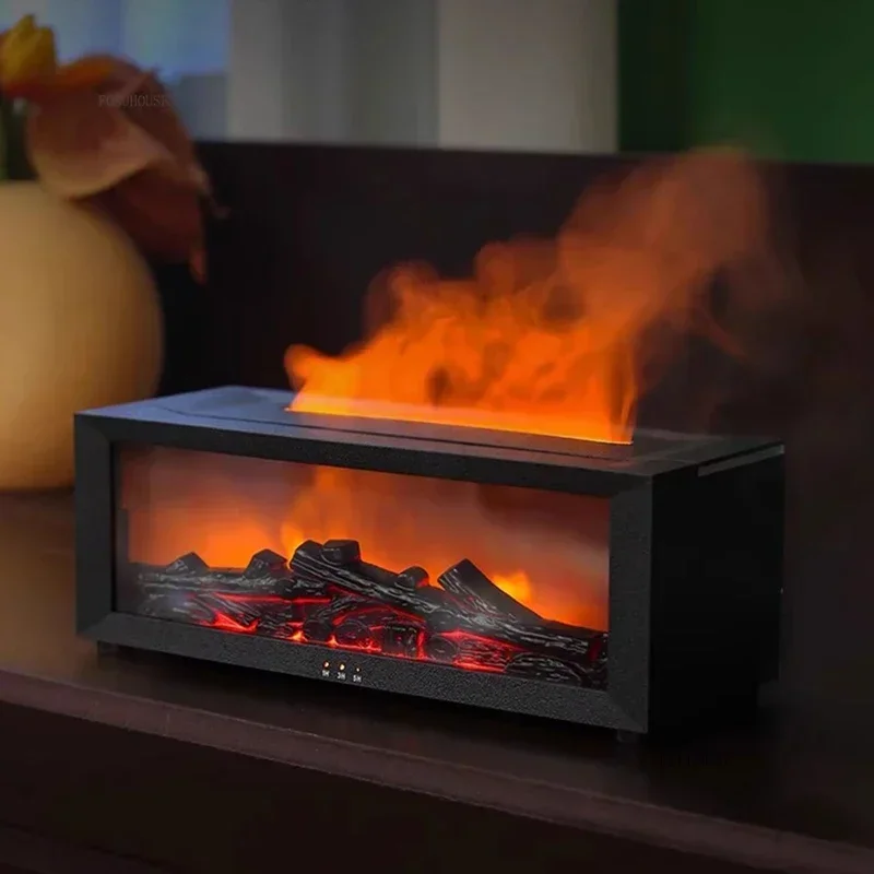 

Скандинавский настольный имитация камина, креативные декоративные камины, украшения для дома с атмосферным светом