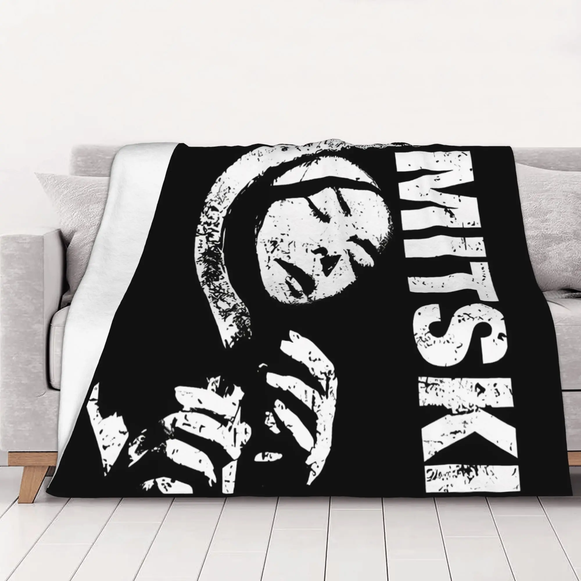 1PC home Cute Room Decor Music  80S Mitski Singer Tour Blanket Throw Blanket Mitski Novelty Warm Blanket All Season
