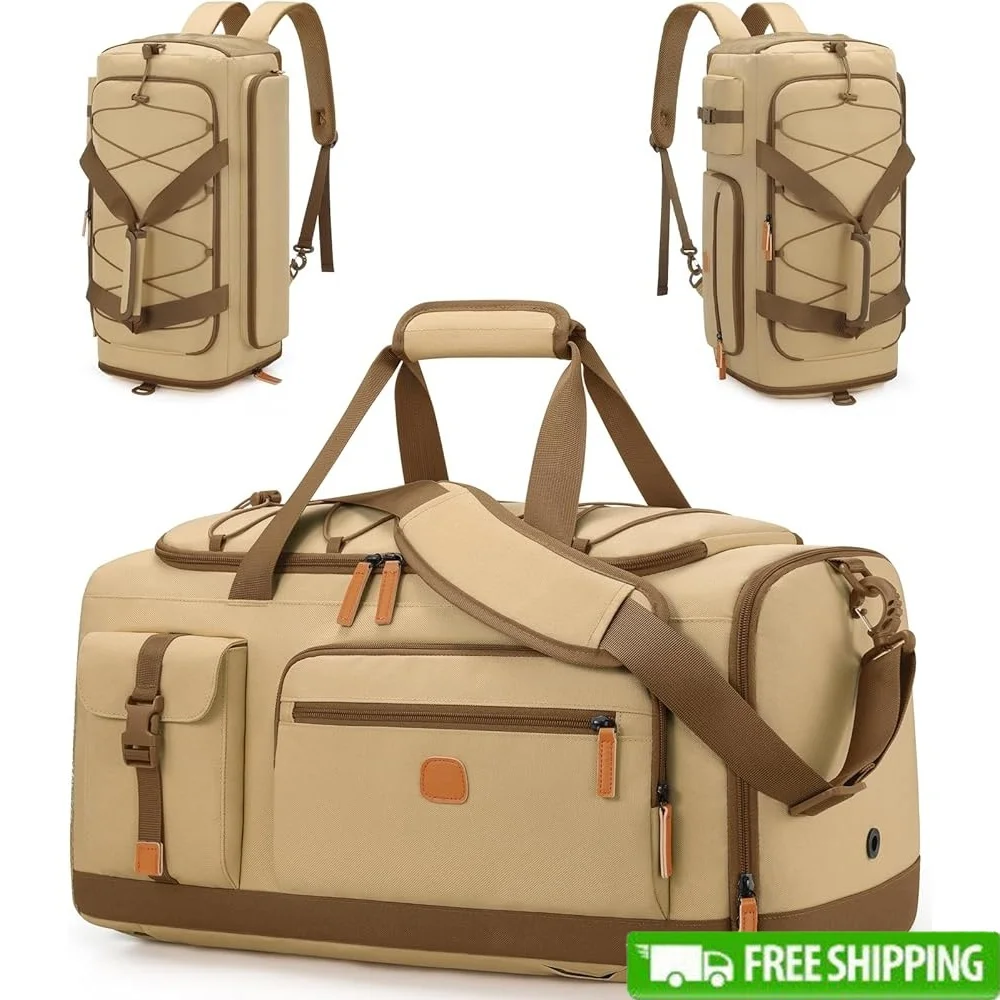 

3-in-1 Gym Bag Men and Women with Laptop Shoe Compartment Water-Resistant Duffel Sports Travel Backpack Multifunctional Carry-On